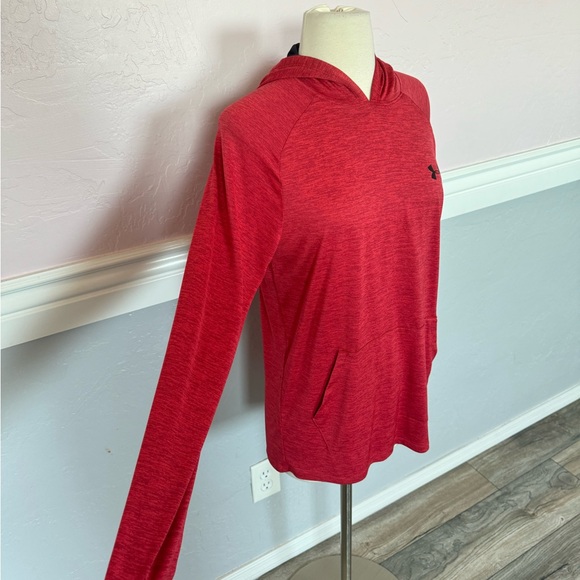 Under Armour Men’s HeatGear Long Sleeve Hooded Tee Red Size Small - Picture 4 of 14